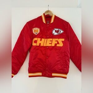 Mitchell & Ness Kansas City Chiefs Red & Yellow Varsity Jacket